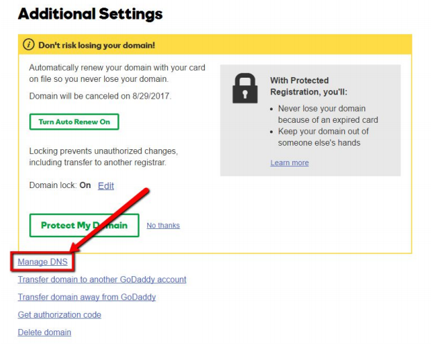 Manage DNS