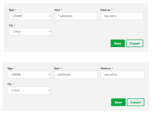 Forwarding Sub-domains